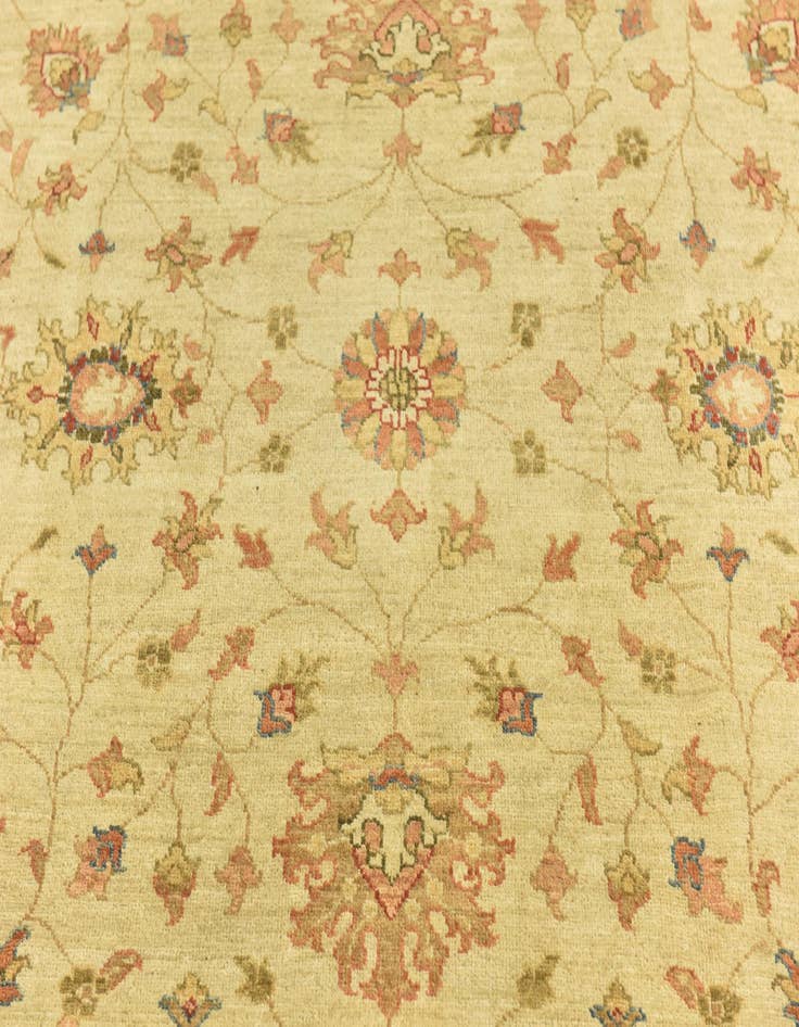 Detail image of  6' 9 x 9' 8  Hand Knotted Peshawar Ziegler Rug