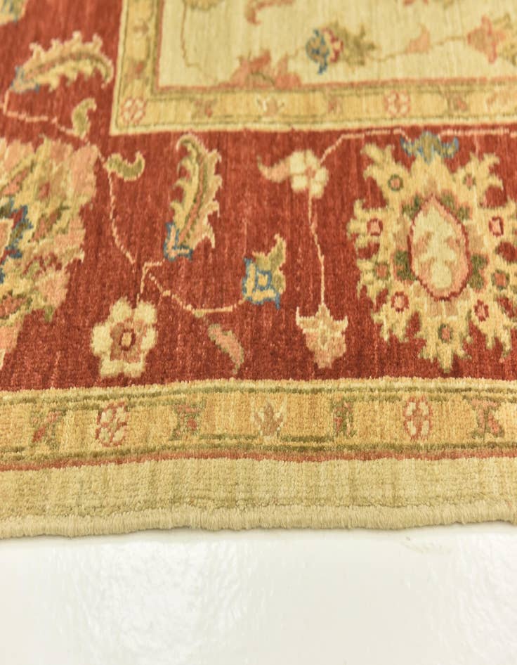 Detail image of  6' 9 x 9' 8  Hand Knotted Peshawar Ziegler Rug