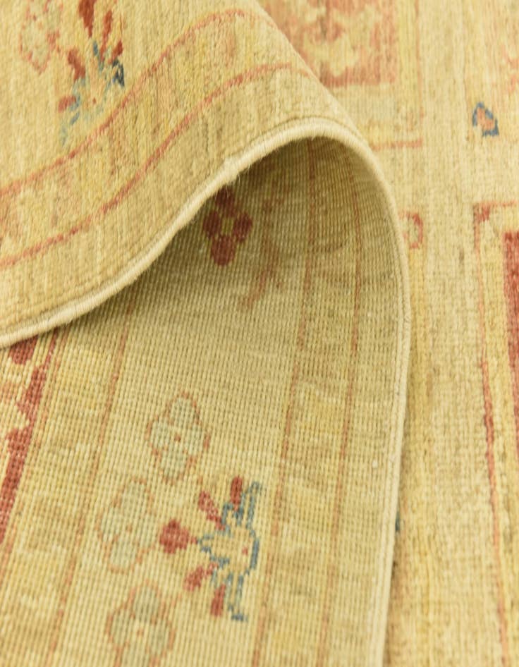 Detail image of  6' 10 x 9' 4  Hand Knotted Peshawar Ziegler Rug