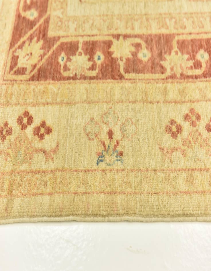 Detail image of  6' 10 x 9' 4  Hand Knotted Peshawar Ziegler Rug