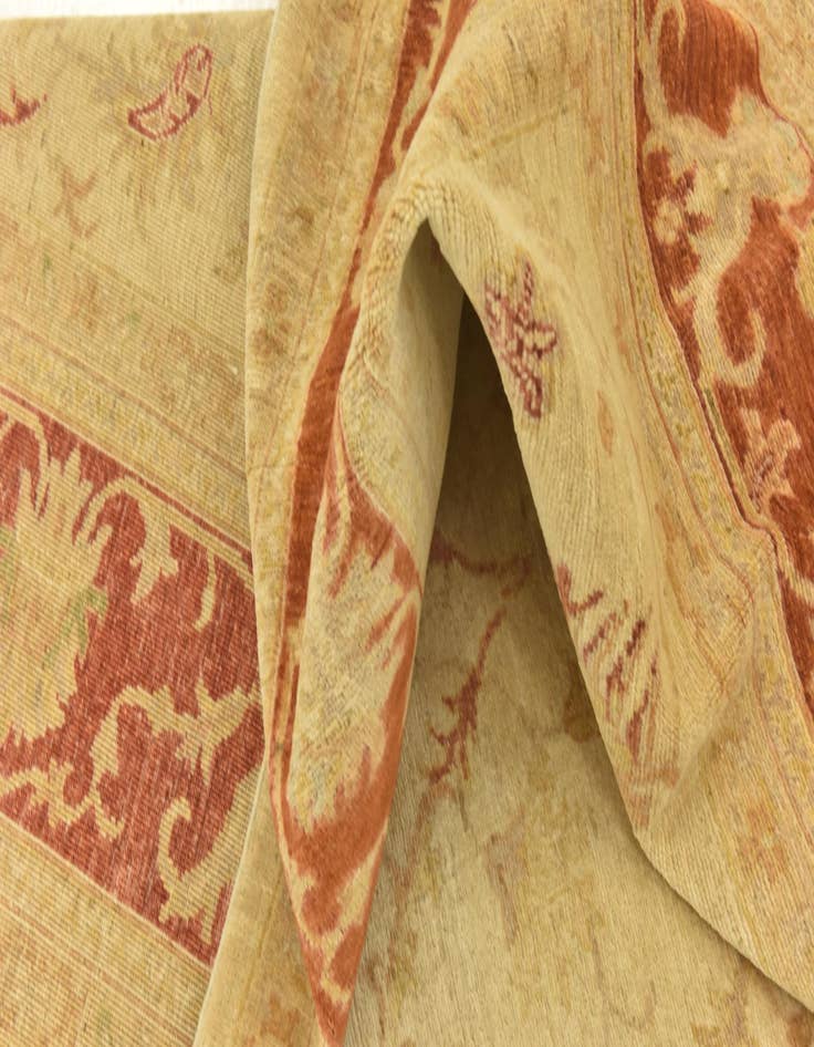 Detail image of  6' 8 x 9' 8  Hand Knotted Peshawar Ziegler Rug