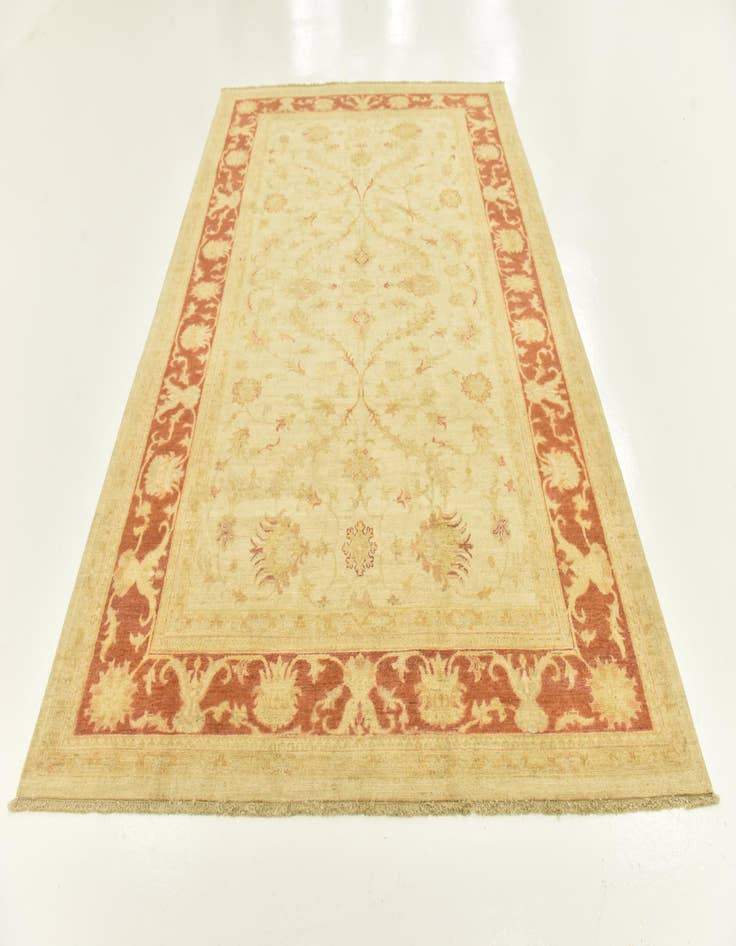 Detail image of  6' 8 x 9' 8  Hand Knotted Peshawar Ziegler Rug