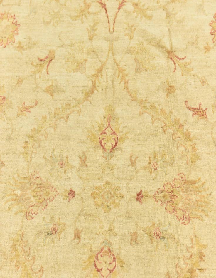 Detail image of  6' 8 x 9' 8  Hand Knotted Peshawar Ziegler Rug