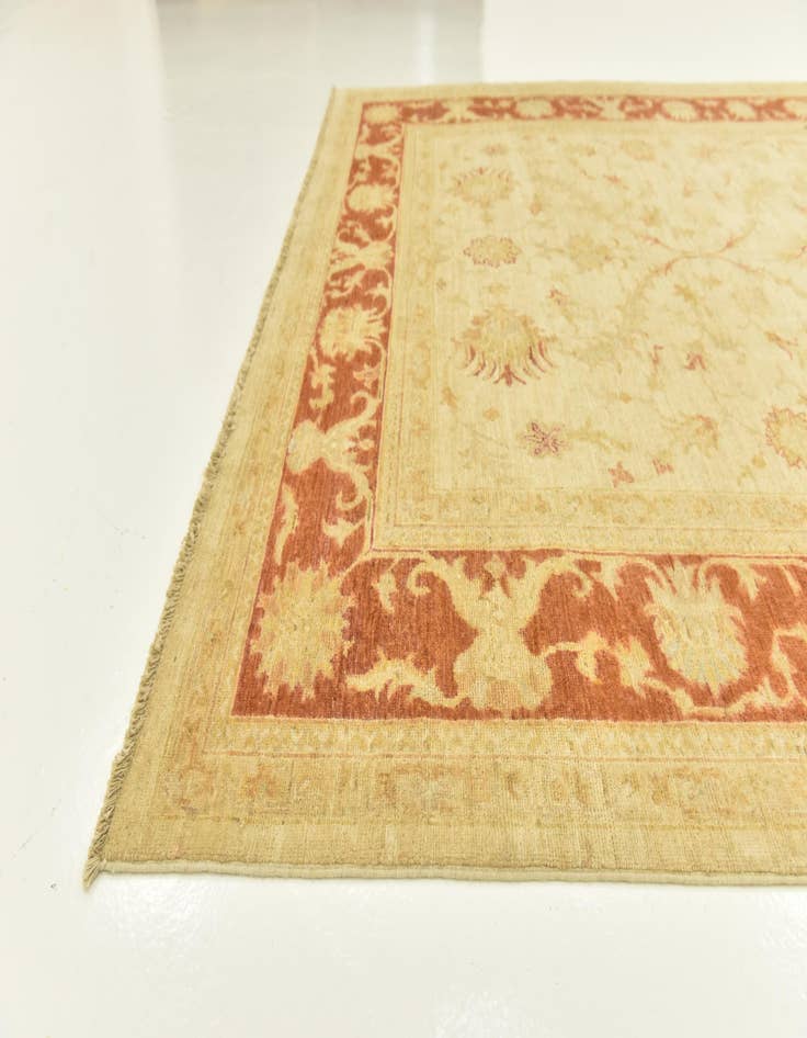 Detail image of  6' 8 x 9' 8  Hand Knotted Peshawar Ziegler Rug