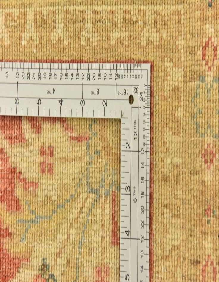 Detail image of  6' 10 x 9' 10  Hand Knotted Peshawar Ziegler Rug