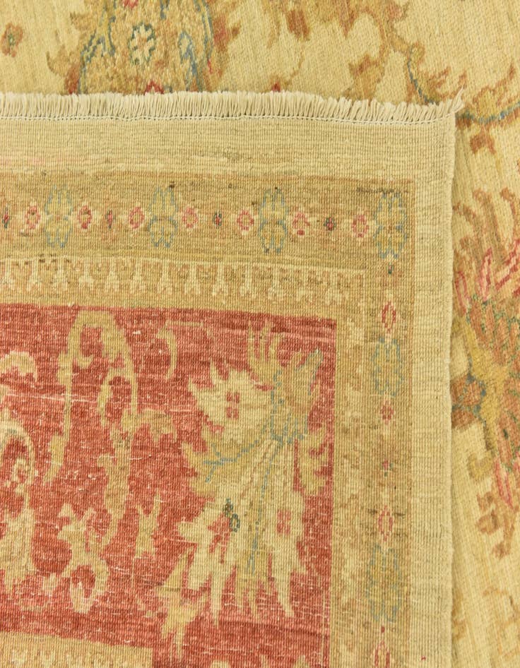 Detail image of  6' 10 x 9' 10  Hand Knotted Peshawar Ziegler Rug