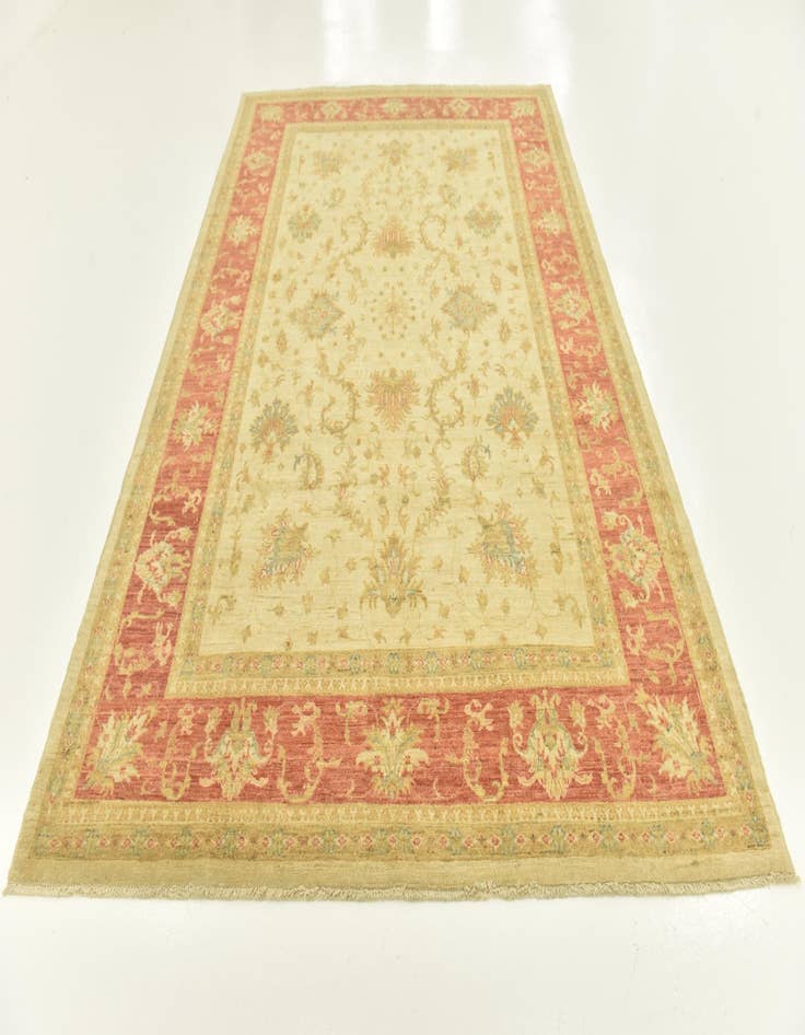 Detail image of  6' 10 x 9' 10  Hand Knotted Peshawar Ziegler Rug