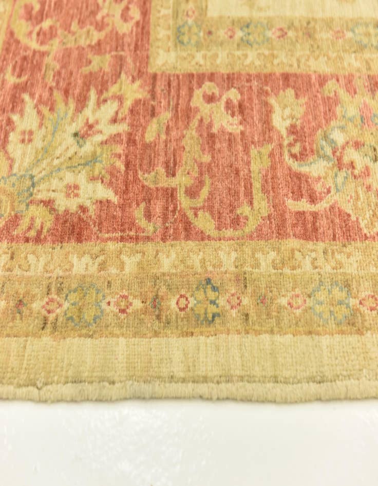 Detail image of  6' 10 x 9' 10  Hand Knotted Peshawar Ziegler Rug