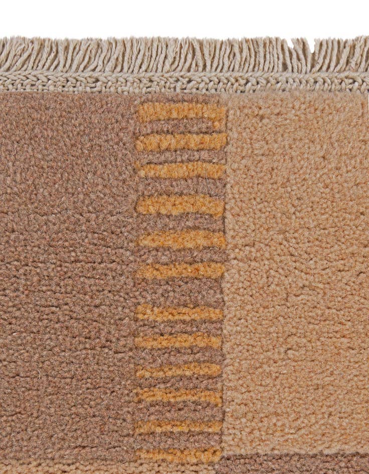 Detail image of  5' 7 x 7' 11  Hand Knotted Tibet Wool Rug