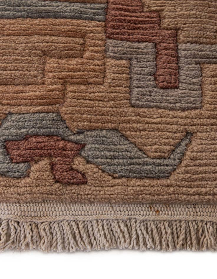Detail image of  8' 3 x 11' 5  Hand Knotted Tibet Wool Rug