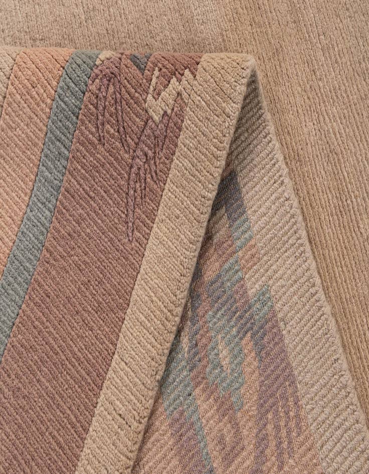 Detail image of  8' 5 x 11' 8  Hand Knotted Tibet Wool Rug