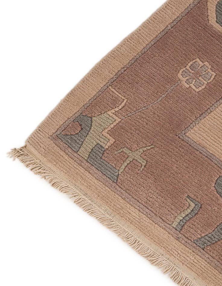 Detail image of  8' 6 x 11' 8  Hand Knotted Tibet Wool Rug