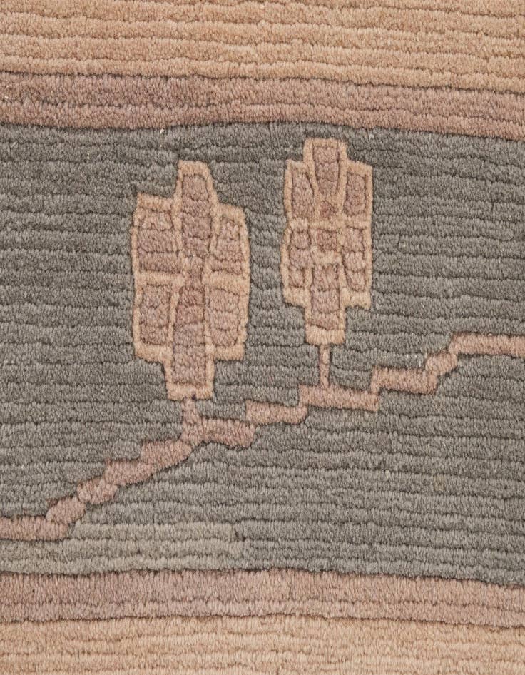 Detail image of  8' 6 x 11' 8  Hand Knotted Tibet Wool Rug