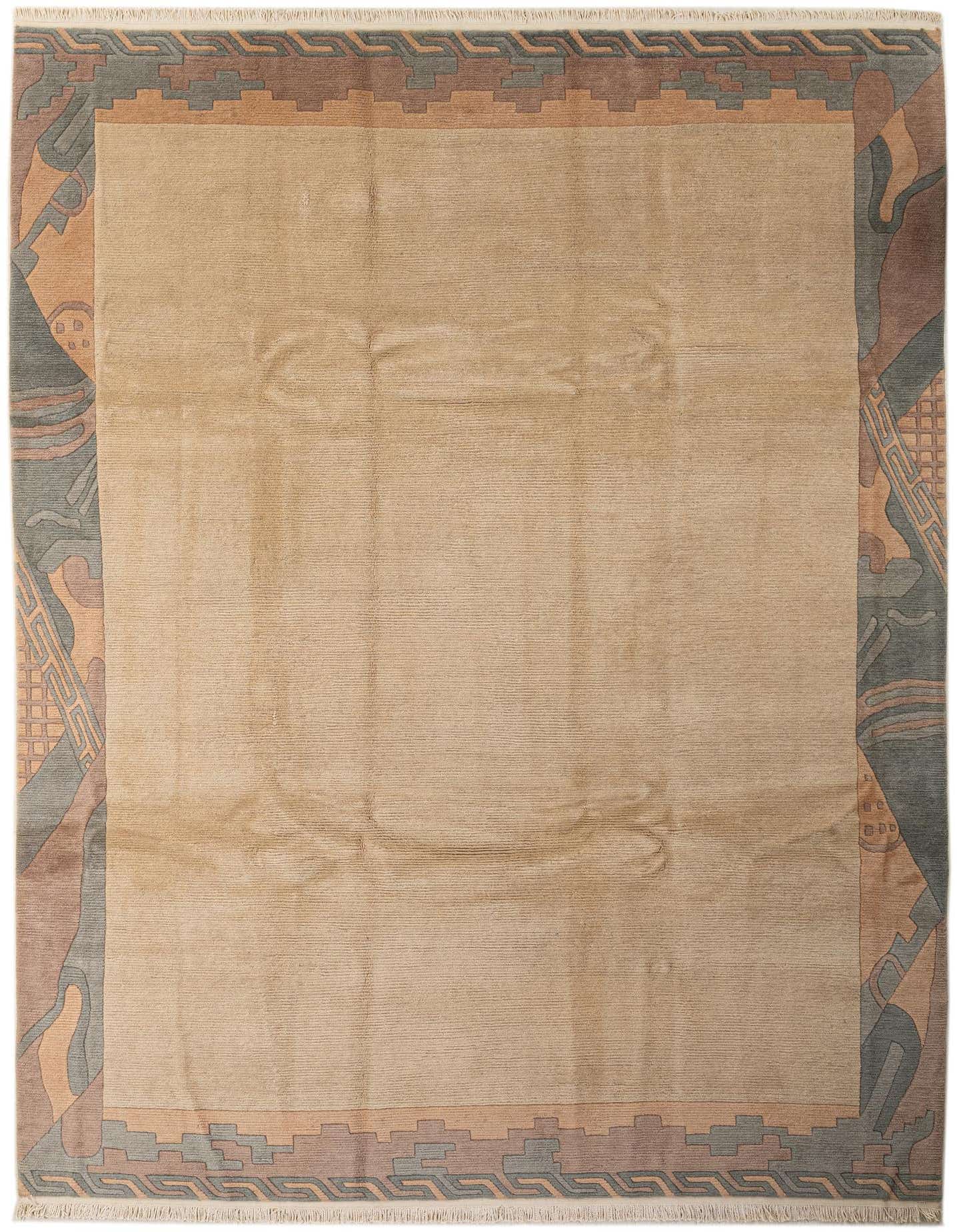 Primary image  8' 4 x 11' 5  Hand Knotted Tibet Wool Rug