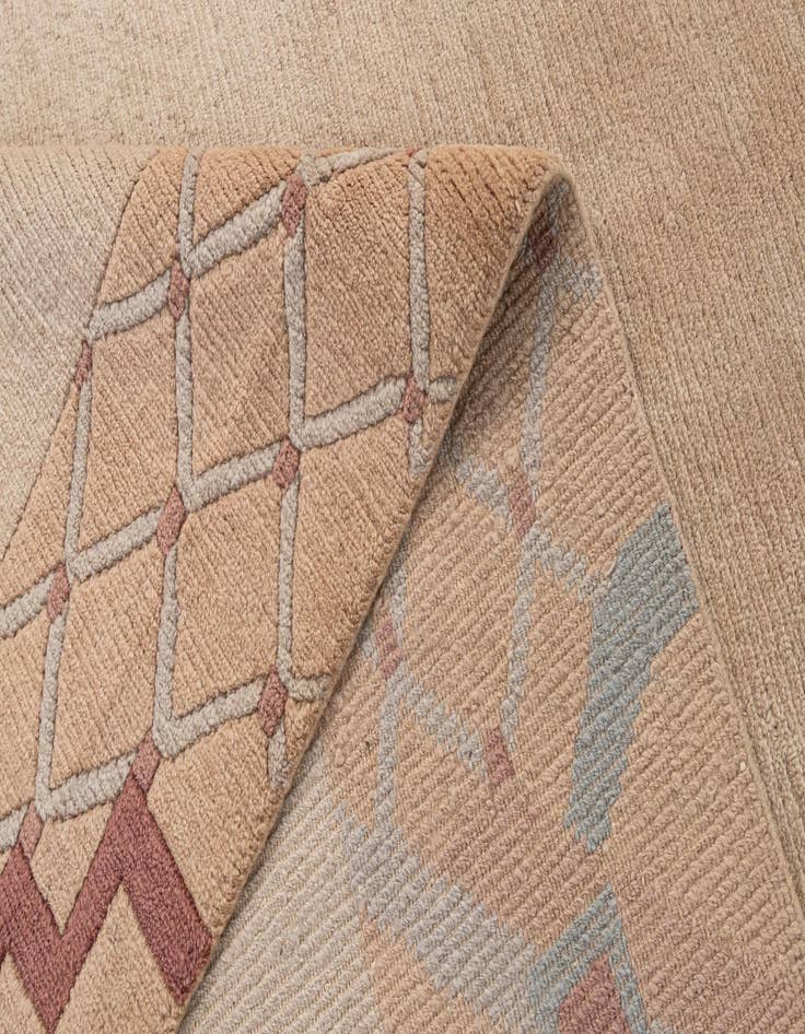 Detail image of  8' 4 x 11' 4  Hand Knotted Tibet Wool Rug