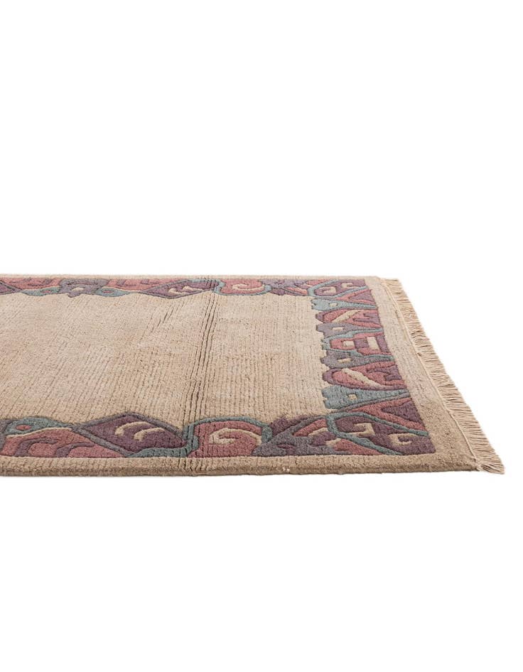 Detail image of  4' x 5' 10  Hand Knotted Tibet Wool Rug