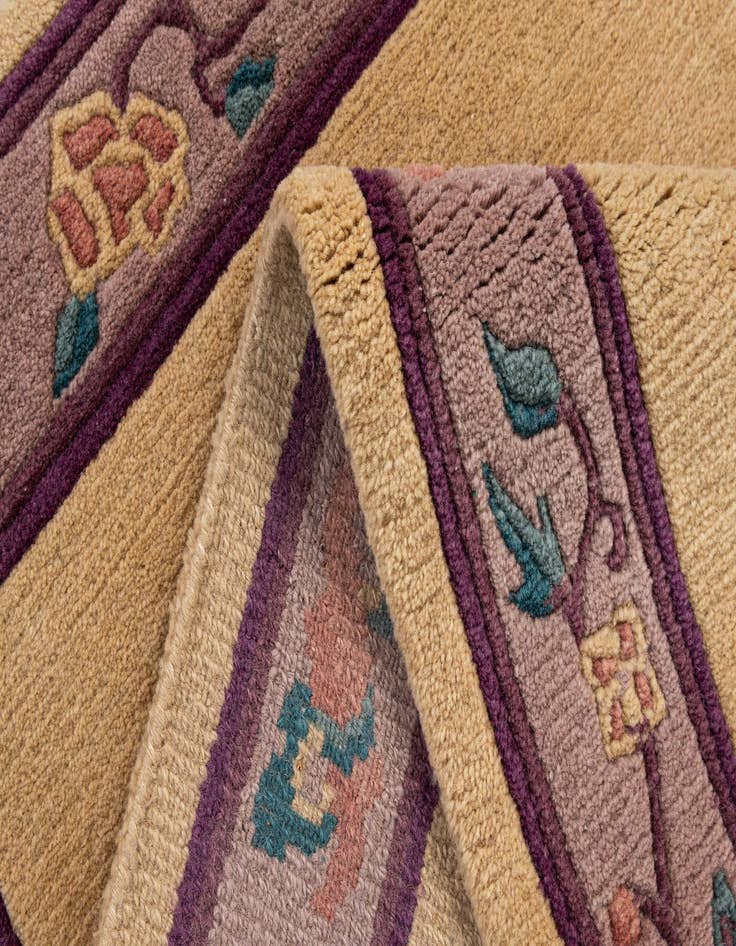 Detail image of  3' 1 x 5' 3  Hand Knotted Tibet Wool Rug