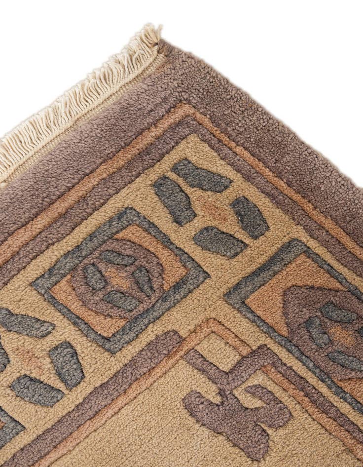 Detail image of  2' 2 x 3'  Hand Knotted Tibet Wool Rug