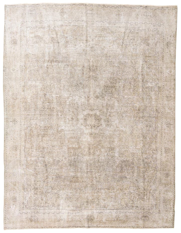  9' 5 x 11' 7  Hand Knotted Ultra Vintage Persian W...