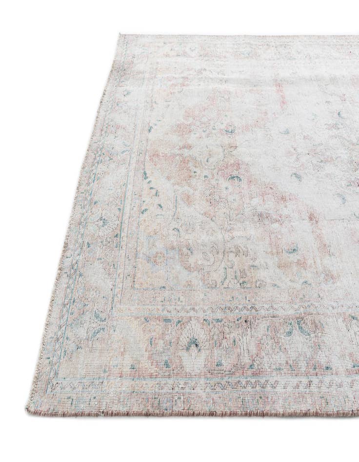 Detail image of  6' 8 x 9' 7  Hand Knotted Ultra Vintage Persian Wool Rug