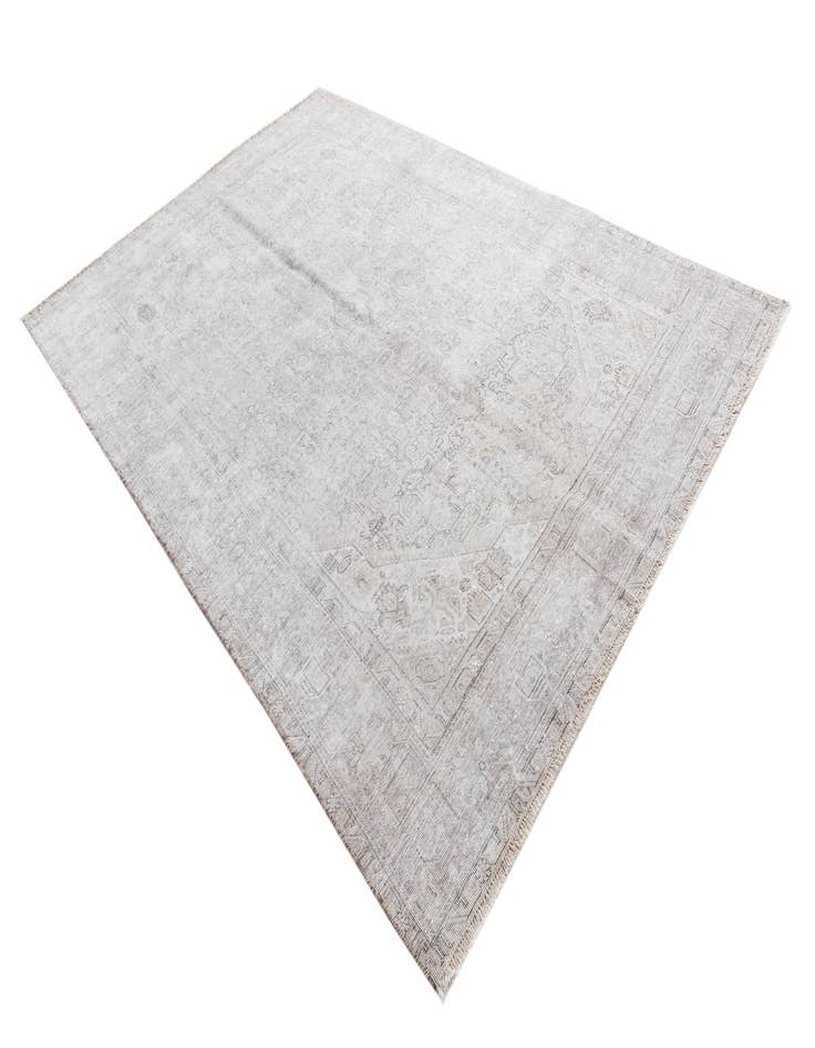 Detail image of  6' 3 x 9' 3  Hand Knotted Ultra Vintage Persian Wool Rug