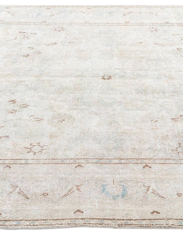 Detail image of  6' 3 x 9' 6  Hand Knotted Ultra Vintage Persian Wool Rug