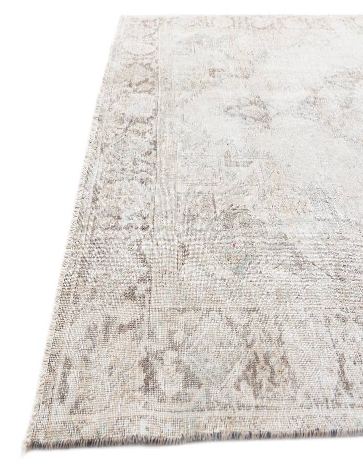 Detail image of  6' 2 x 8' 3  Hand Knotted Ultra Vintage Persian Wool Rug