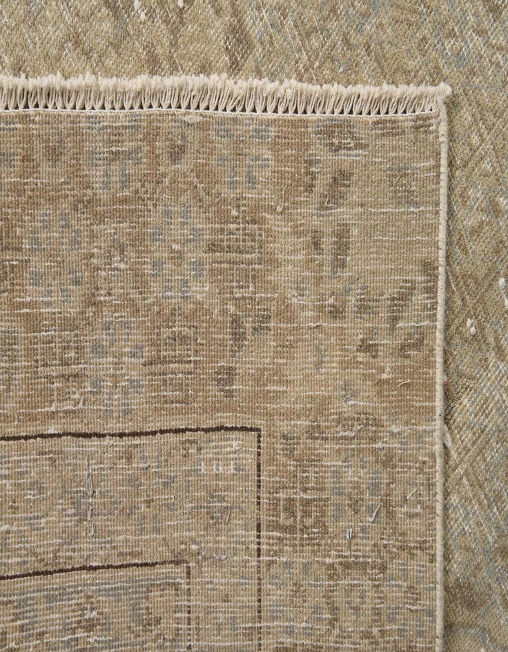 Detail image of  7' 8 x 11' 10  Hand Knotted Ultra Vintage Persian Wool Rug