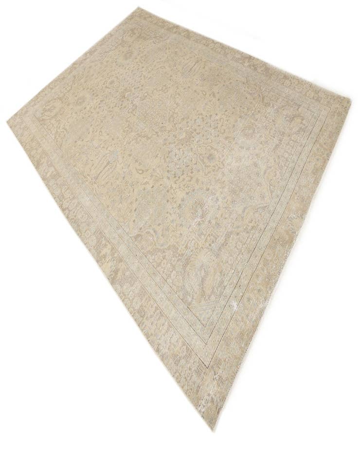 Detail image of  7' 8 x 11' 10  Hand Knotted Ultra Vintage Persian Wool Rug