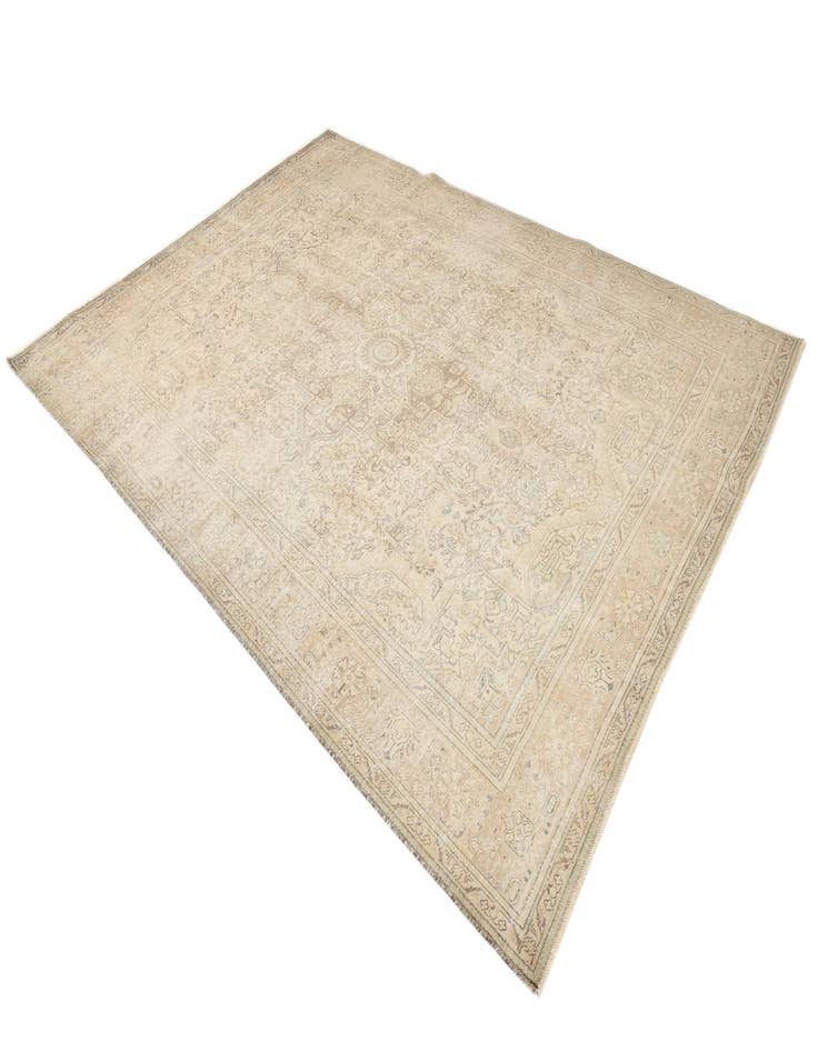 Detail image of  8' 2 x 11'  Hand Knotted Ultra Vintage Persian Wool Rug