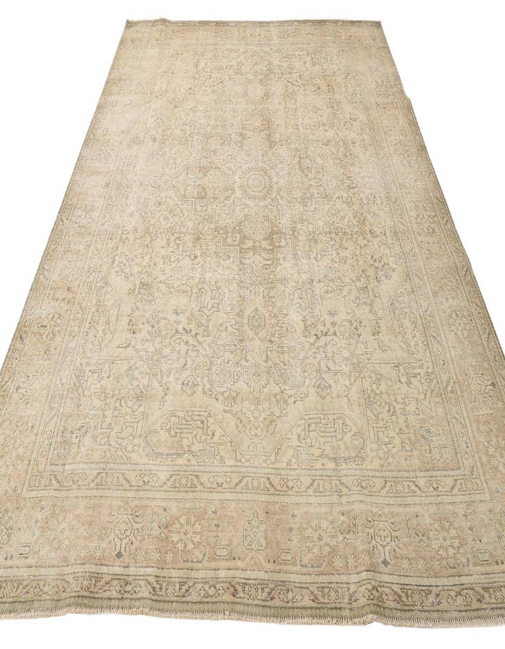 Detail image of  8' 2 x 11'  Hand Knotted Ultra Vintage Persian Wool Rug