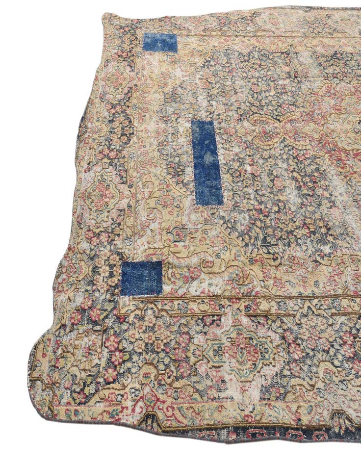 Detail image of  8' x 11' 7  Hand Knotted Ultra Vintage Persian Wool Rug