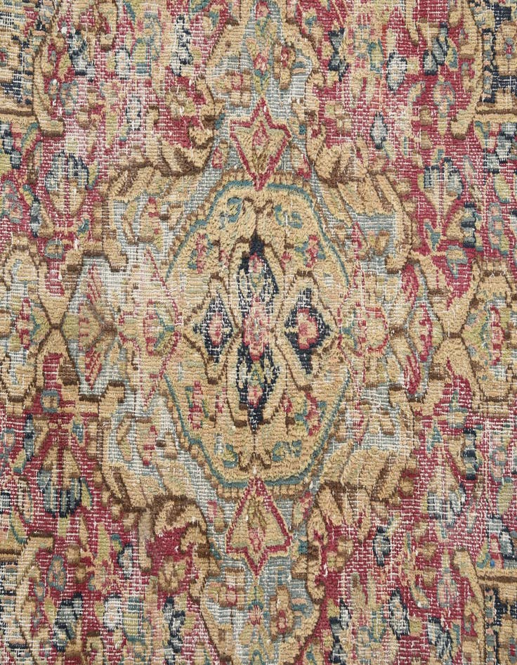 Detail image of  8' x 11' 7  Hand Knotted Ultra Vintage Persian Wool Rug