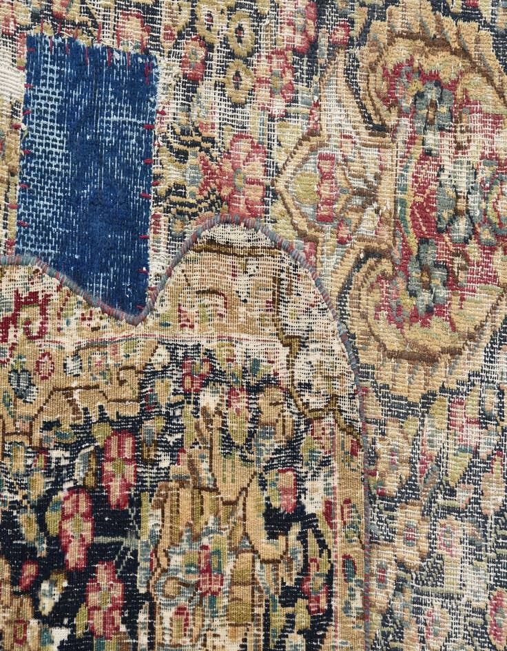 Detail image of  8' x 11' 7  Hand Knotted Ultra Vintage Persian Wool Rug
