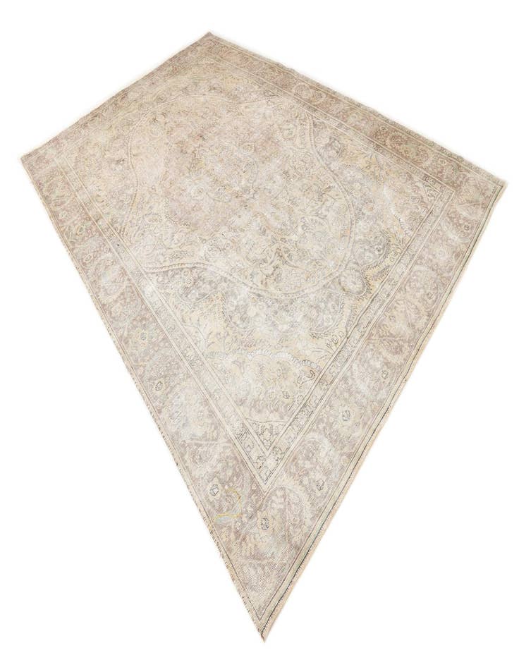 Detail image of  8' 10 x 12' 7  Hand Knotted Ultra Vintage Persian Wool Rug