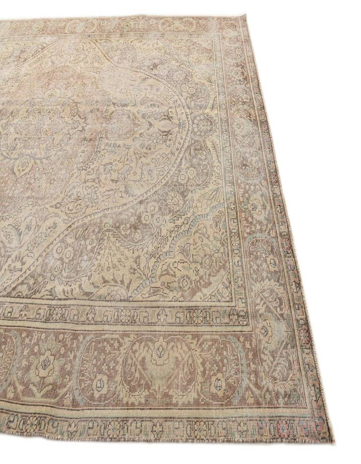 Detail image of  8' 10 x 12' 7  Hand Knotted Ultra Vintage Persian Wool Rug