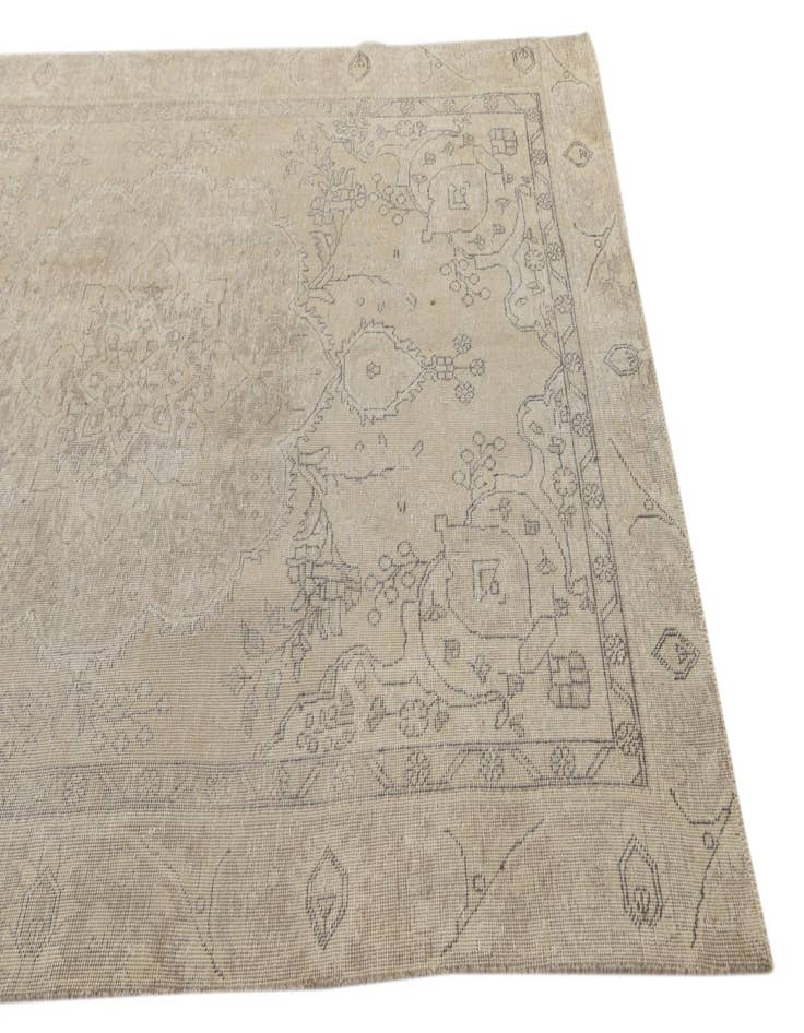 Detail image of  6' x 8' 8  Hand Knotted Ultra Vintage Persian Wool Rug