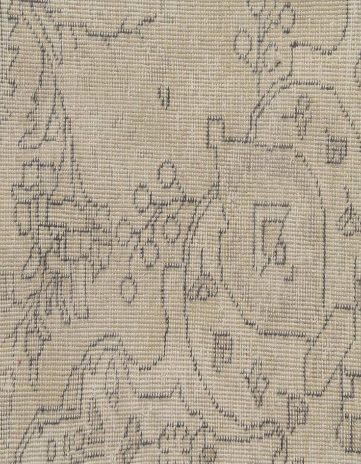 Detail image of  6' x 8' 8  Hand Knotted Ultra Vintage Persian Wool Rug