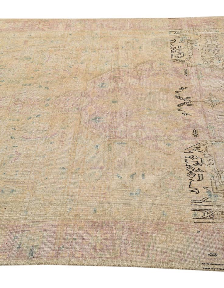 Detail image of  6' 4 x 9' 4  Hand Knotted Ultra Vintage Persian Wool Rug