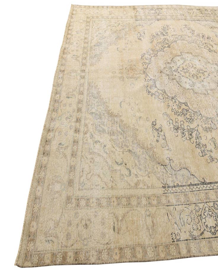 Detail image of  9' 2 x 12' 2  Hand Knotted Ultra Vintage Persian Wool Rug