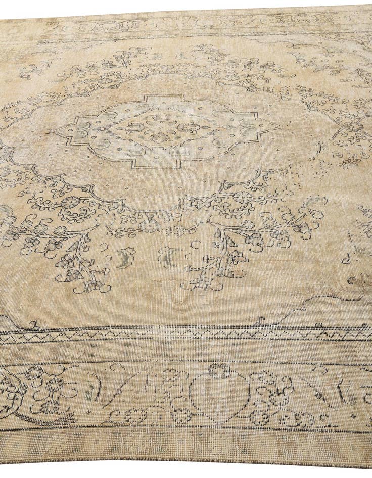 Detail image of  9' 2 x 12' 2  Hand Knotted Ultra Vintage Persian Wool Rug
