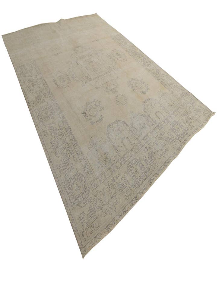 Detail image of  9' 4 x 12' 10  Hand Knotted Ultra Vintage Persian Wool Rug