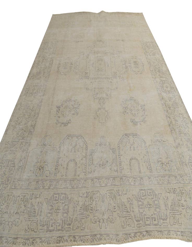 Detail image of  9' 4 x 12' 10  Hand Knotted Ultra Vintage Persian Wool Rug