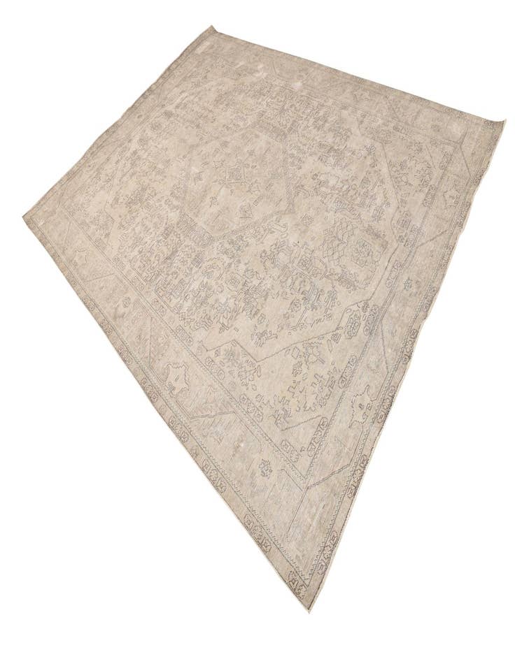 Detail image of  8' x 11'  Hand Knotted Ultra Vintage Persian Wool Rug