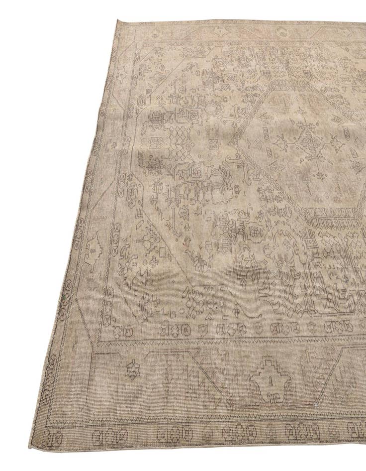 Detail image of  8' x 11'  Hand Knotted Ultra Vintage Persian Wool Rug