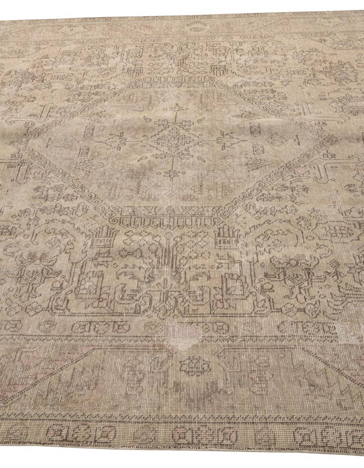 Detail image of  8' x 11'  Hand Knotted Ultra Vintage Persian Wool Rug