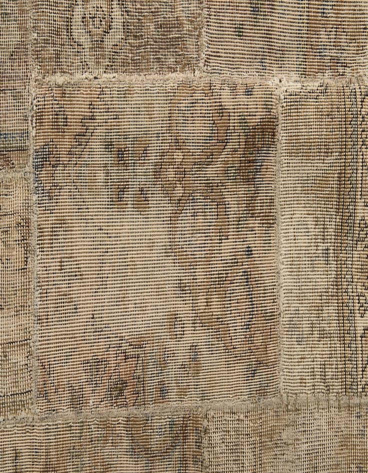 Detail image of  6' 7 x 9' 8  Hand Knotted Ultra Vintage Persian Wool Rug