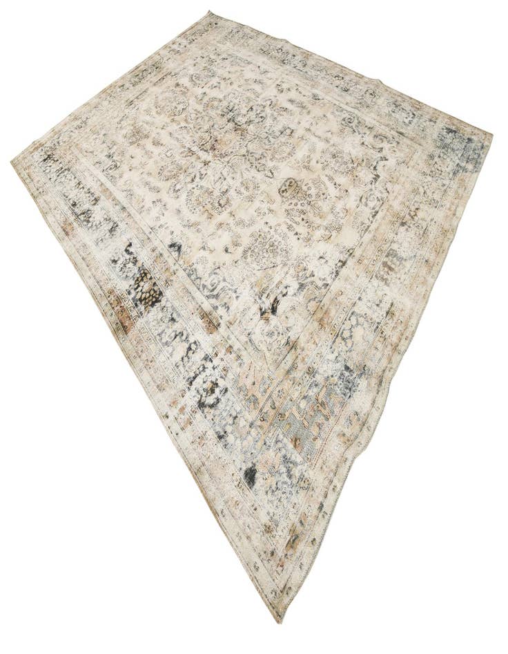 Detail image of  9' 5 x 12' 1  Hand Knotted Ultra Vintage Persian Wool Rug