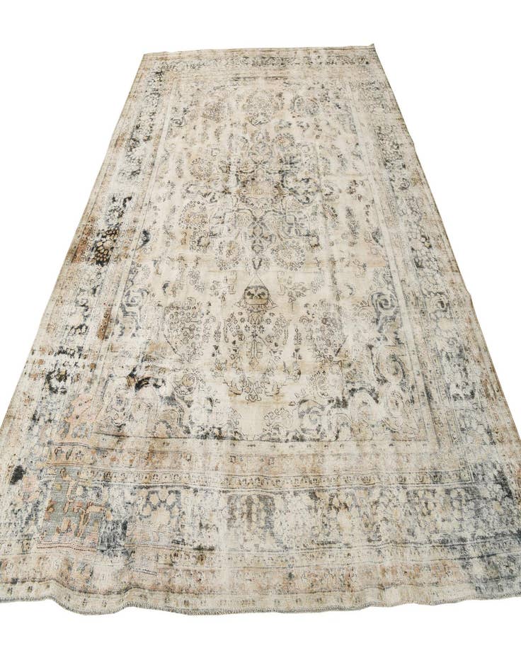 Detail image of  9' 5 x 12' 1  Hand Knotted Ultra Vintage Persian Wool Rug