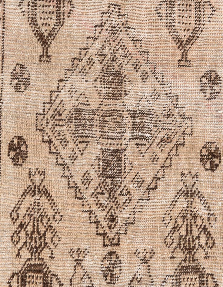 Detail image of  2' 6 x 4' 3  Hand Knotted Ultra Vintage Persian Wool Rug